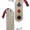 zakladka drewniana handmade karty do gry poker trefl pik karo