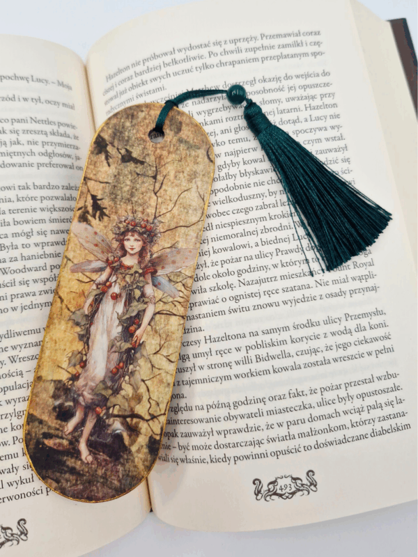 zakładka do książki słowiańska wiła rękodzieło dla miłośników czytania i słowiańskich wierzeń