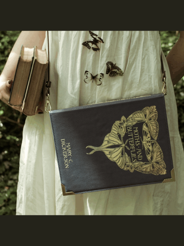 torebka w stylu vintage dark akademy torebka na ramię torebka na pasku torebka w kształcie książki