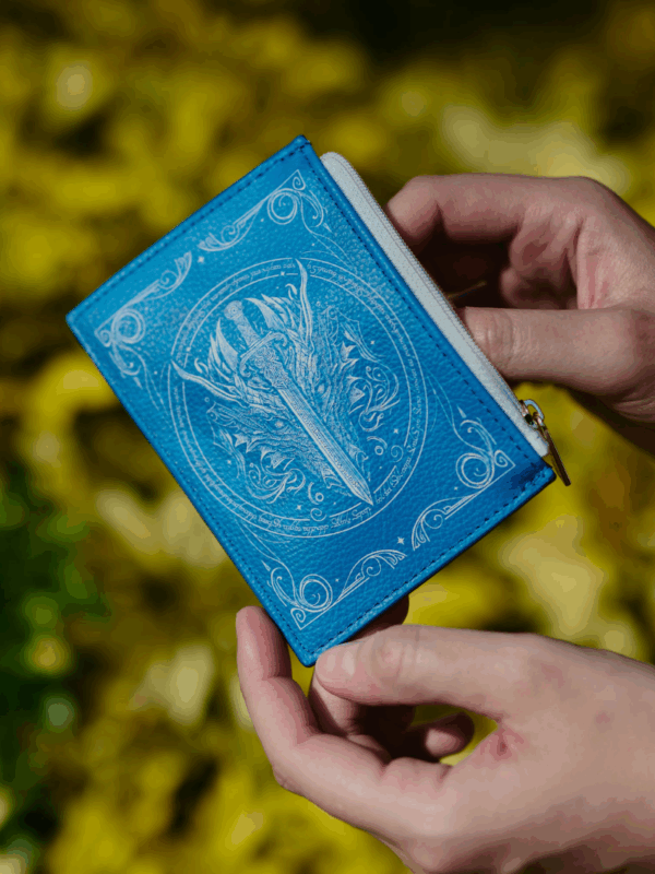 mały portfel do kieszeni z motywem fantasy prezent dla miłośników książek fantasy smoków