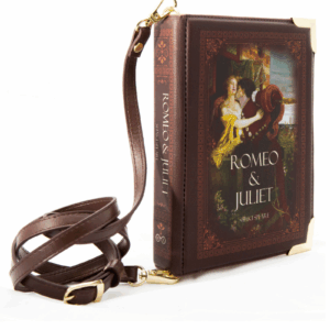 torebka w kształcie książki Romeo i Julia brązowa torebka na ramię dla miłośniczki książek