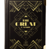 Torebka art deco w kształcie ksiązki Wielki Gatsby czarna
