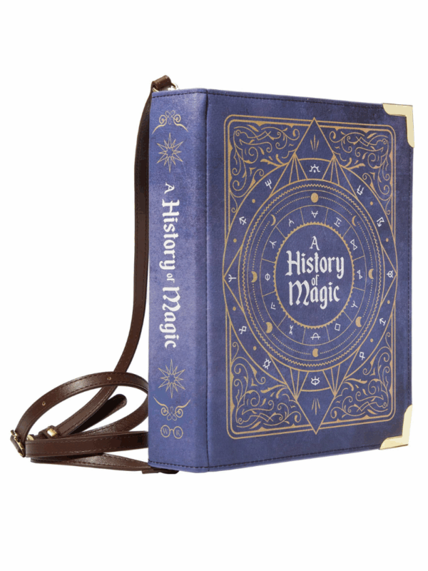 torebka w kształcie książki historia magii dla miłośniczek magii czarodziejek i czarownic dla miłośniczek czytania i zaklęć