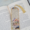 zakładka do książki stare książki i kwiaty vintage hand made