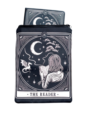 etui ochraniacz na książkę torba na książkę czytelnik the reader magia tarot księżyc